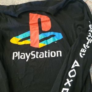 Playstation men's black long sleeve shirt